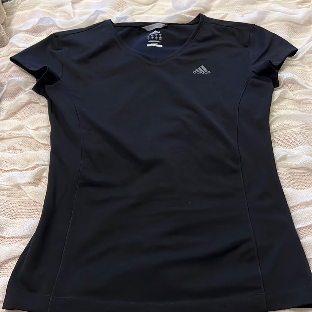 Adidas, climalite, workout shirt, size medium, black, thick material